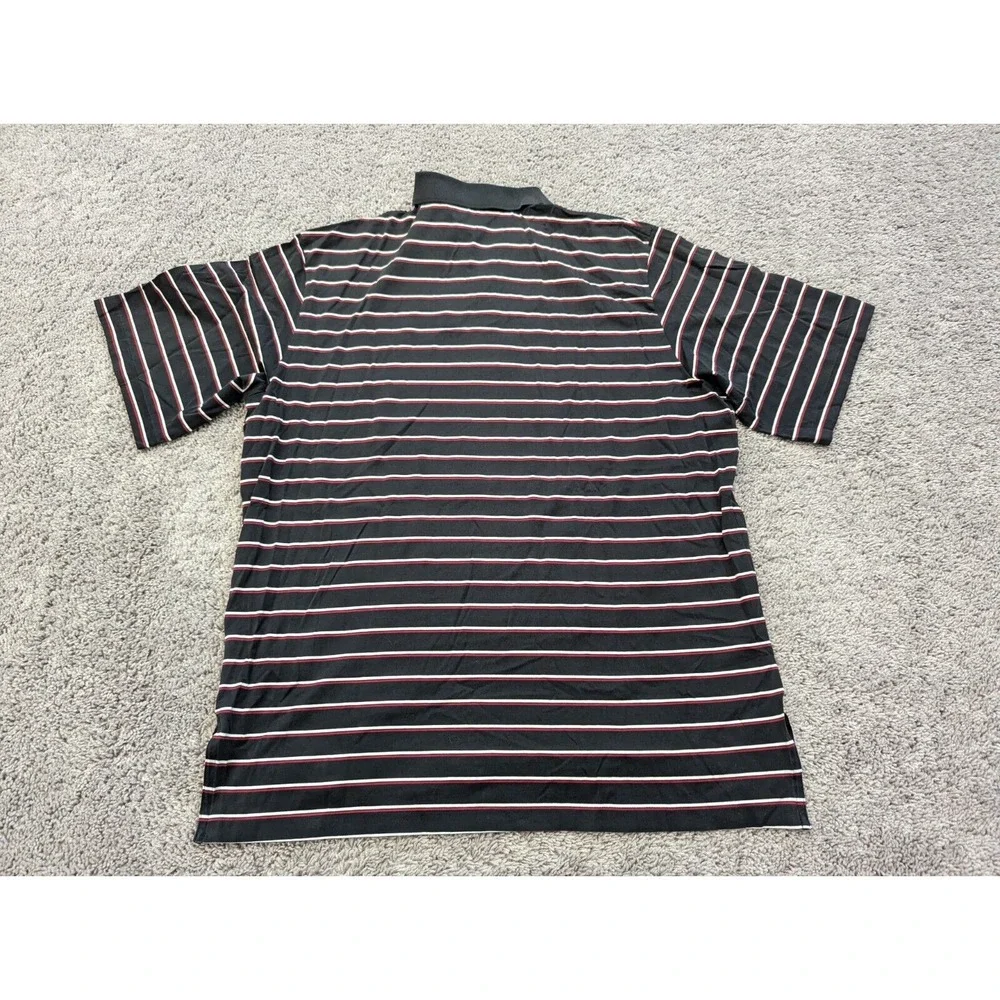 Ralph Lauren Polo Golf Button Up Shirt Mens XL‎ Black Red Striped Preppy
